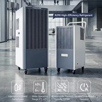 Déshumidificateur Électrique Portable Mini Réfrigérant, Fonctions Automatiques Contrôlées par Application, Réservoir d'Eau 5L, Faible Bruit, Utilisation Domestique et Extérieure