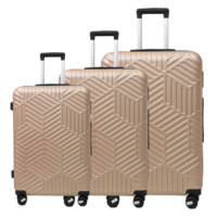 Bagages à roulettes de voyage 20 24 28 pouces personnalisés de qualité chinoise 3 ensembles pour voyage