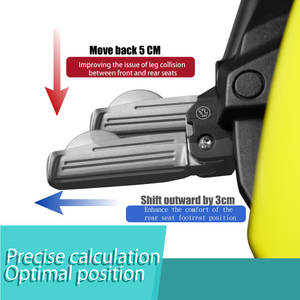 Accesorios de modificación de motocicleta de Grado Superior adaptador de aleación de aluminio de reubicación de reposapiés para Sym Mmbcu 158 - Product Image 2