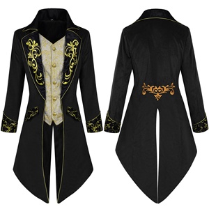 <span class=keywords><strong>Ropa</strong></span> Medieval, Chaqueta Steampunk para <span class=keywords><strong>Hombre</strong></span>, Abrigo Gótico Retro, Chaqueta de Cola de Caballo Vintage Renacentista, Chaqueta <span class=keywords><strong>Victoriana</strong></span> - Product Image 4