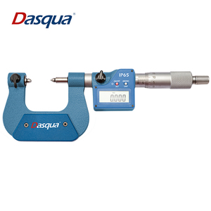 Dasqua 0-25mm 0.001 Graduation Non-rotating Spindle Type Digital Screw Thread <b>Micrometer</b> 4127-0005 Digital Screw Thread Micromet - Product Image 1