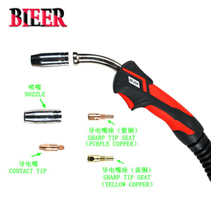 Beier Mb25ak Welding Torch 3 M Angled Head Co2 Gas Shielded European Interface - Product Image 5