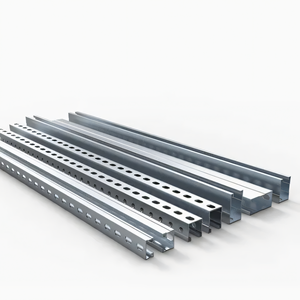 Chất lượng cao tốt nhất nhà sản xuất mạ kẽm C Loại strut kênh đục U mô hình q235b Vật liệu năng lượng mặt trời bảng điều khiển gắn kết - Product Image 2