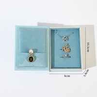 Boîte à bijoux en carton personnalisée avec rangement magnétique, boîte à anneaux en cuir de velours pour mariage, emballage cadeau pour collier et bracelet