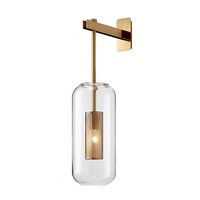 Applique murale en verre moderne nordique minimaliste LED créative blanc chaud Auto pour salle de bain vente couloir Villa salon allée décor
