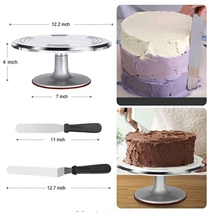 35-Piece Professional Cake Decorating Kit with Turntable, Icing Tips & Scrapers - Product Image 2