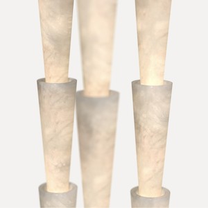 Lustre d'escalier moderne et minimaliste, long, blanc, LED E27, commande par interrupteur, pour plafond haut, salon, salle à manger - Product Image 5