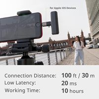 AKAudio AKmic Microphone Lavalier Bluetooth Microphone Bluetooth longue portée pour l'enregistrement vidéo Youtube