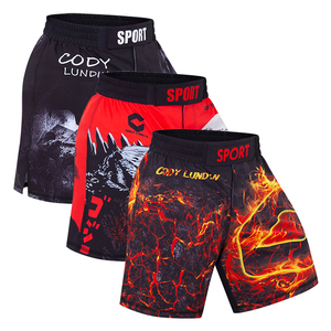 Ropa <span class=keywords><strong>de</strong></span> Boxeo <span class=keywords><strong>de</strong></span> Secado Rápido, Pantalones Cortos <span class=keywords><strong>de</strong></span> <span class=keywords><strong>Muay</strong></span> Thai, Pantalones Cortos Ajustados para Hombre, Ropa Deportiva Activa <span class=keywords><strong>de</strong></span> MMA - Product Image 2