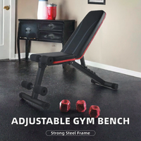 Banc de musculation pliable réglable pour abdominaux et haltères, équipement de fitness auxiliaire pour la maison, en acier et bois, OEM
