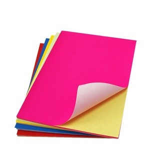 A4 màu tự dính Nhãn dán nhãn mịn viết tay in ấn tự dính Sticker - Product Image 1