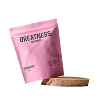 Sachet alimentaire thermoscellable à fond plat, pochette en plastique personnalisable avec logo pour café et thé