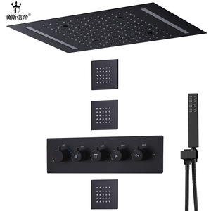 Dipsidri Modern Concealed Led <b>Shower</b> Set Stainless Steel Thermostatic Home Spa - Product Image 5