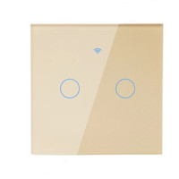 Vente en gros Tuya Zigbee Télécommande sans fil Smart Eu 1 2 3 4 Gang Glass Touch Light Interrupteur électrique mural