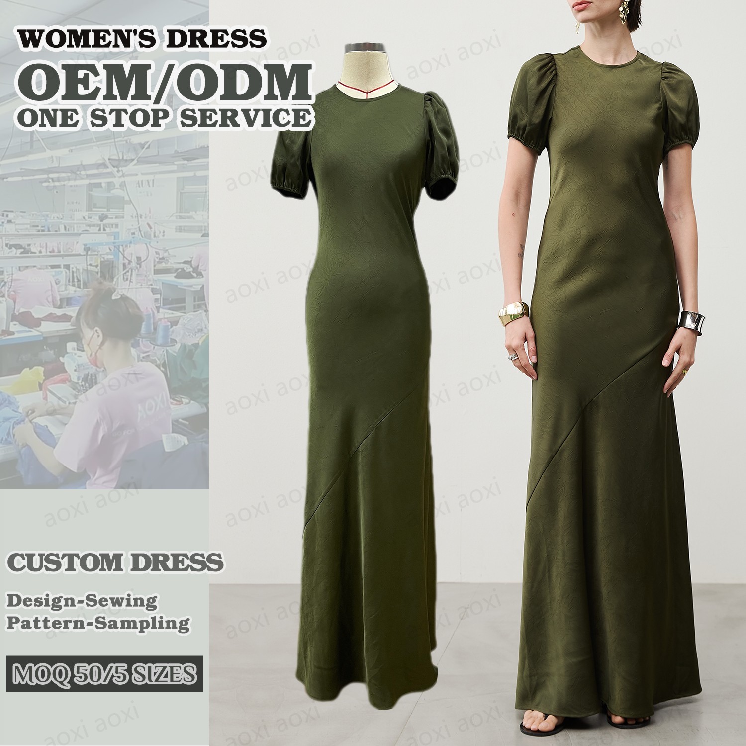 Luxury Garment Custom Clothing Manufacturer Designed Service Chinese Cheongsam Qipao Fashion Fitted Dresses Factory Design