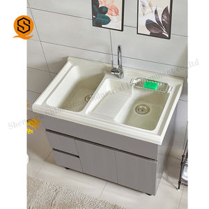 Bañera de lavandería de superficie sólida de acrílico de alta calidad con arandela - Product Image 2