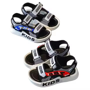 Strandsportgladiator-stijl kindersandalen voor jongens, zomer PVC met comfortabele pasvorm, antislip rubberen zool en klittenbandsluiting - Product Image 6