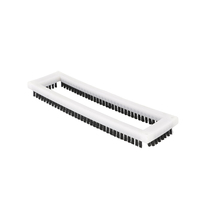 Brosse à cadre sur mesure pour le nettoyage des convoyeurs, brosse industrielle à poils en nylon avec plaque de base et trous de fixation