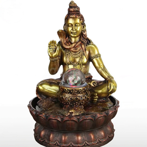 Resistex Dollal religiosa <span class=keywords><strong>Dolla</strong></span> Water Featsex Dolltain decorazione della casa Ome decorazione resina ecologica buddismo nautico India - Product Image 2