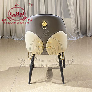 Sillas de Comedor de Cuero Gris, Muebles de Comedor Modernos y Lujosos, Silla de Comedor Tapizada - Product Image 6