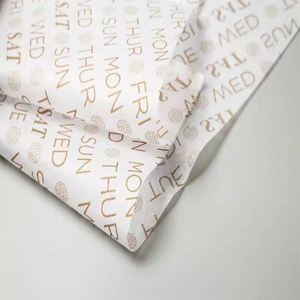 Papier de soie d'emballage imprimé personnalisé avec logo pour vêtements/fleurs/cadeaux - Product Image 2