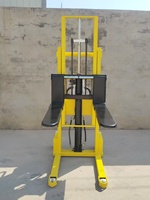 Nouveau transpalette semi-électrique hydraulique de 1 tonne, élévateur à chaîne, double commande manuelle et électrique, robuste, en acier, pour entrepôt, garantie 1 an