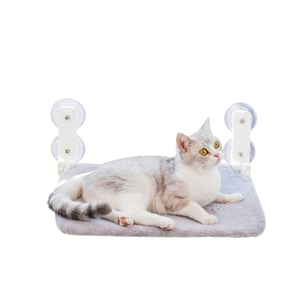 Cama para Gatos con Ventosa para Ventana, Hamaca Plegable para Mascotas, Percha para Gatos de Piel Sintética Lavable y Extraíble para Vidrio Interior - Product Image 2