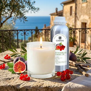 Huile aromatique parfumée en vrac pour bougies, <span class=keywords><strong>à</strong></span> croissance rapide, aux notes de figue et de <span class=keywords><strong>cassis</strong></span>, esthétique méditerranéenne, senteur laitée, idéale pour les <span class=keywords><strong>vacances</strong></span>, de niche européenne, pour boutiques. - Product Image 1