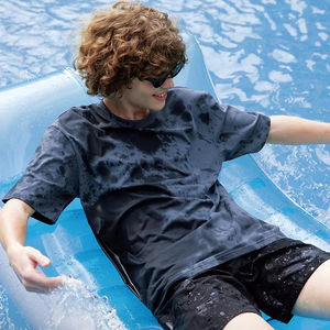 T-shirt Homme à Manches Courtes Séchage Rapide Anti-UV et Antibactérien Couleur Unie pour Course en Extérieur – Nouveauté Fournisseur - Product Image 1