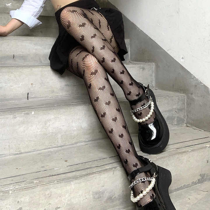 bedruckte strumpfhose