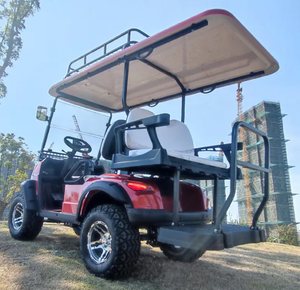 Petites voitures électriques 4 places Concessionnaires <span class=keywords><strong>de</strong></span> voiturettes <span class=keywords><strong>de</strong></span> golf deux sièges orientés vers l'avant et deux sièges orientés vers l'arrière à vendre - Product Image 5