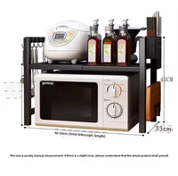 Supports de rangement modernes en métal amovible, extensibles et non pliables, pour four à micro-ondes, rangement de cuisine