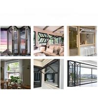 Ventana Plegable Motorizada de Aluminio para Exterior, Resistente a Huracanes, Ventana de Cocina, Venta al Por Mayor de Fábrica