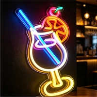 Enseigne néon LED multicolore - Étanche IP65 pour usage extérieur, contrôle manuel, graphismes personnalisés avec lettres/symboles/formes