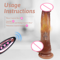 S-HANDE Stoßender Flüssigsilikon-Heizdildo Realistischer Großer Silikon-Dildo für Frauen Vibrator für Frauen und Männer 12 Zoll