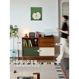 Vintage Style Solid Wood Sideboard Midcentury Modern Multi Functional Storage Cabinet For Living And Dining Room - Product Image 3