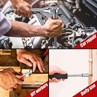 Ensemble d'outils de réparation automobile de 438 pièces avec boîte à outils multifonctionnelle à 3 tiroirs en CRV et métal, robuste
