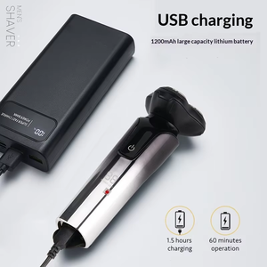 For Electric Razor Men Type-C Fast Charging Rechargeable Cordless Triple Blade Rotary Face Shaver IPX6 Waterproof 600mAh - Product Image 4