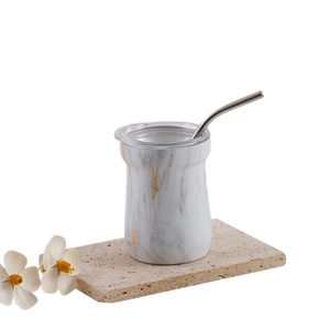 Bicchiere da Vino Portatile Personalizzato da 5oz in Acciaio Inossidabile per Esterni, Mini Tazza da Mate con Cannuccia - Product Image 5