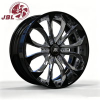 Jantes forgées tout-terrain 18-26 pouces, chromées, à rayons torsadés, rivetées, à large bord, 6x139.7 pour Wrangler Raptor 4x4 Tuning