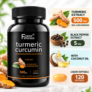 Premium Shecome Turmeric Curcumin Extract Improving Brain <b>Heart</b> Health Immune Function Overall Health Turmeric Curcumin Softgels - Product Image 3