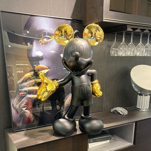 สเปรย์เรซินที่กําหนดเองเคลือบและประติมากรรมมิกกี้เมาส์ไฟฟ้าและรูปปั้นสําหรับตู้โชว์โฮมออฟฟิศศูนย์การค้าตกแต่ง - Product Image 4