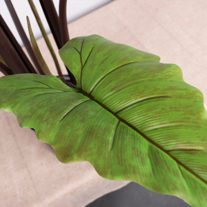 Planta Artificial de Alocasia Sanderiana, Árbol de Taro Arcoíris Nórdico Grande, Árbol Artificial de Plástico en Maceta para Decoración del Hogar - Product Image 4