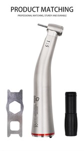 Mini cabezal de acero inoxidable Z95L 1:5, contraángulo creciente, pieza de mano de Motor eléctrico Dental de fibra óptica de baja velocidad - Product Image 6
