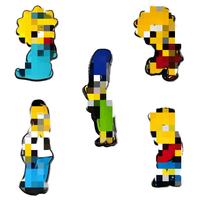 Großhandel Metall-Cartoon-Pins: Beliebte lustige Charakter-Pins, niedliche Emaille-Abzeichen, Souvenir US Classic Family Anime-Pins für Kleidung