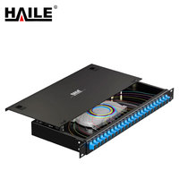 OEM bonne qualité et prix 19 ''1U 24 ports SC fibre optique panneau de brassage boîte à bornes de distribution