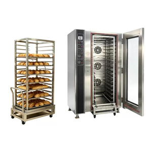Horno de Convección Comercial Tipo Carro de Gran Capacidad con 16 Bandejas, Horno Eléctrico/a Gas para Producción de Panadería - Product Image 2
