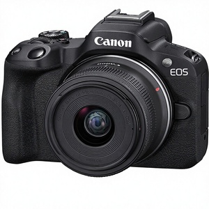 Cámara sin Espejo Canon R50 con Lente RF-S18-45mm F4.5-6.3 IS, Sensor CMOS (APS-C) de 24.2 Megapíxeles, Video 4K - Product Image 1