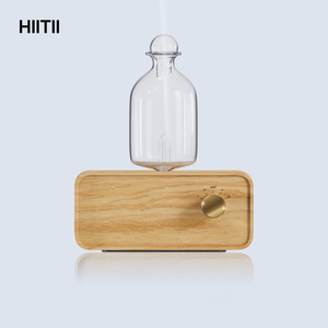 <span class=keywords><strong>Meilleur</strong></span> <span class=keywords><strong>diffuseur</strong></span> nébulisateur sans eau, silencieux, rechargeable, avec base en bois naturel et <span class=keywords><strong>diffuseur</strong></span> d'huiles essentielles en verre avec lumière pour chambre à coucher - Product Image 1