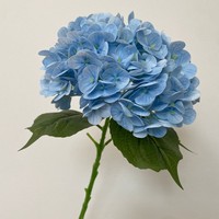 Fleur artificielle en plastique souple imprimée en 3D, grande hortensia de haute qualité, toucher hydratant, pour décoration d'hôtel, mariage et maison